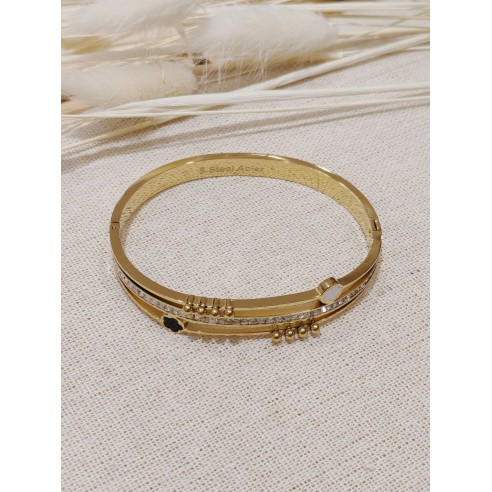Bracelet jonc acier inoxydable J062