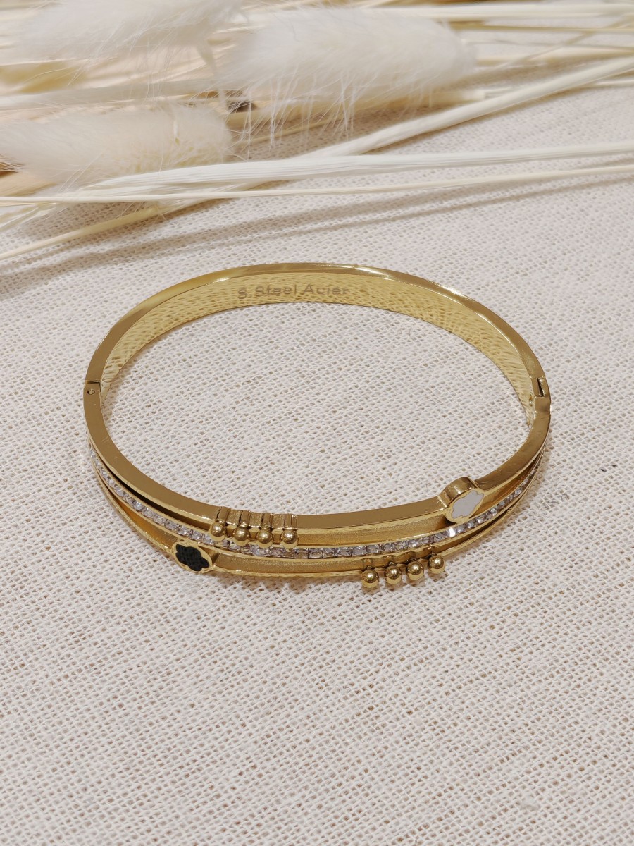 Bracelet jonc acier inoxydable J062