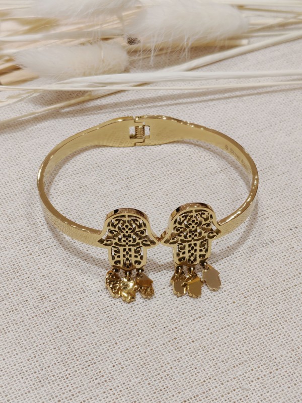 Bracelet jonc acier inoxydable J065