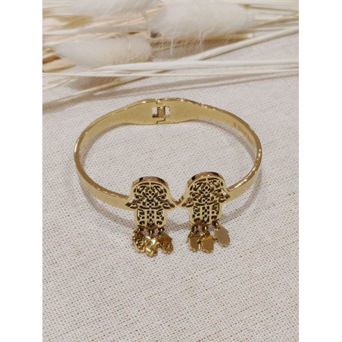 Bracelet jonc acier inoxydable J065