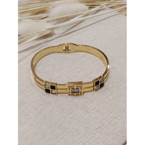 Bracelet jonc acier inoxydable J067