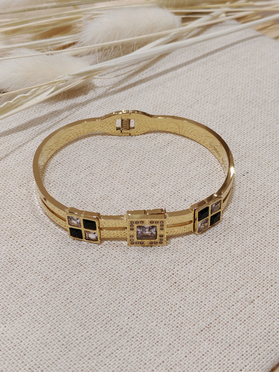 Bracelet jonc acier inoxydable J067