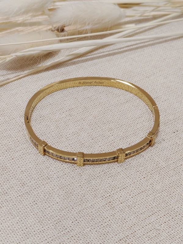 Bracelet jonc acier inoxydable J070