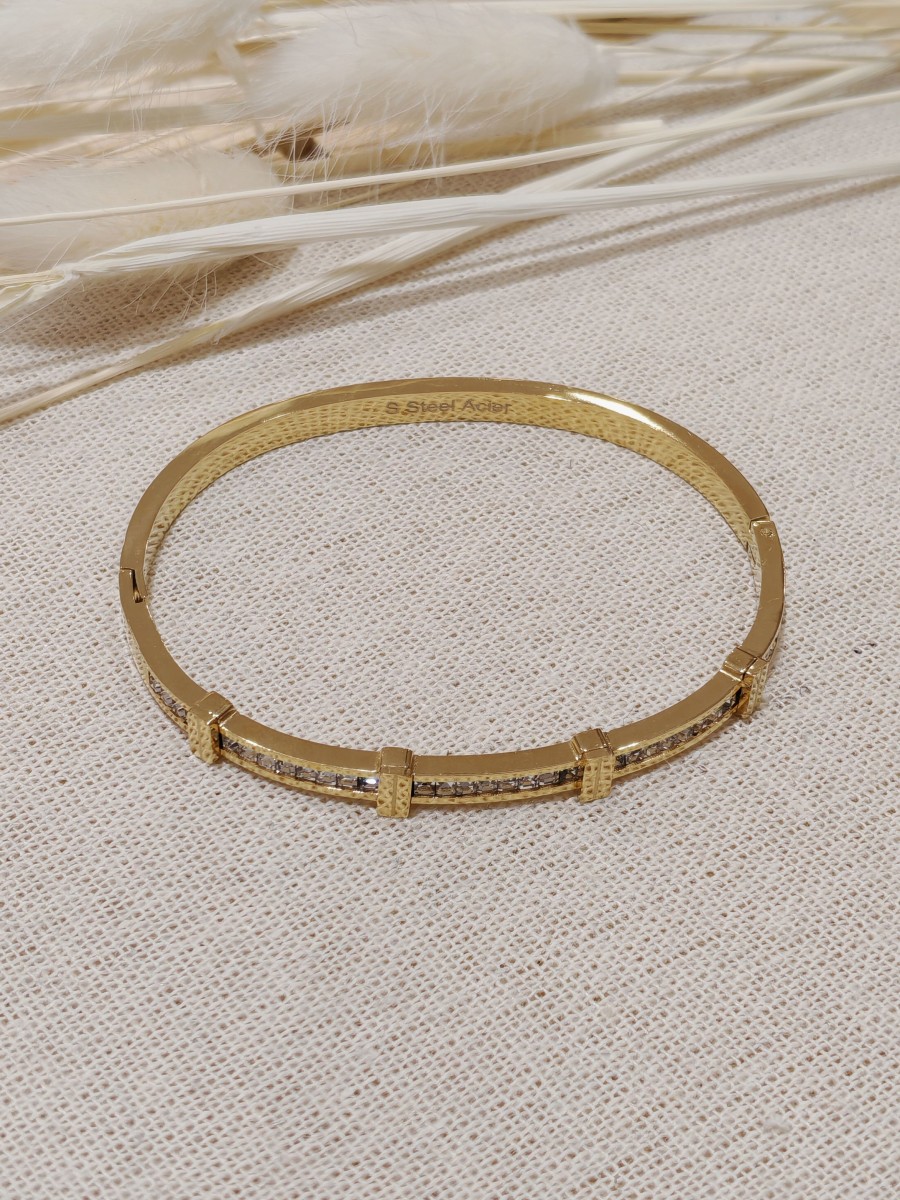 Bracelet jonc acier inoxydable J070