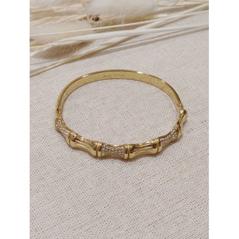 Bracelet jonc acier inoxydable J079