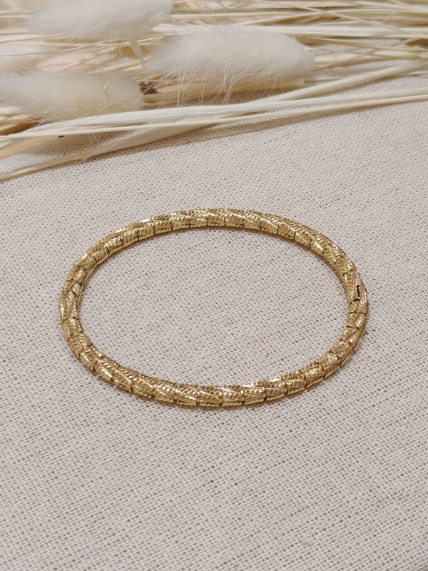 Bracelet jonc acier inoxydable J083