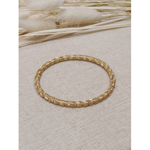 Bracelet jonc acier inoxydable J083