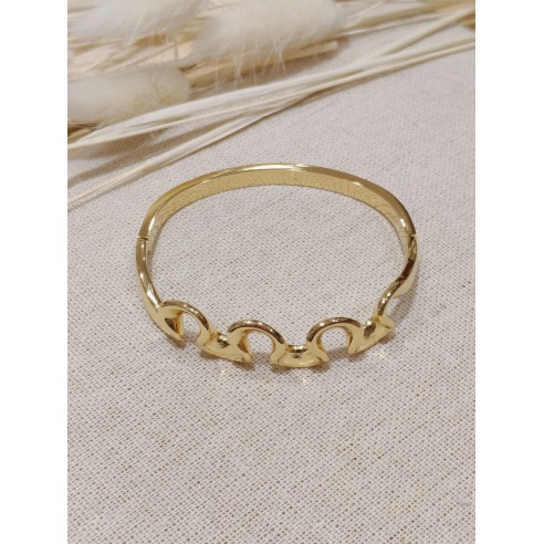 Bracelet jonc acier inoxydable J086