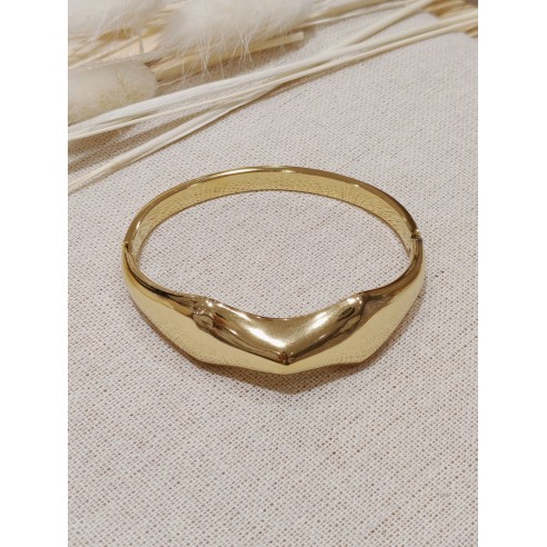 Bracelet jonc acier inoxydable J087