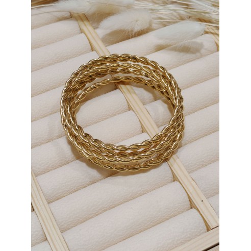 Lot de 7pcs bracelets en acier J096