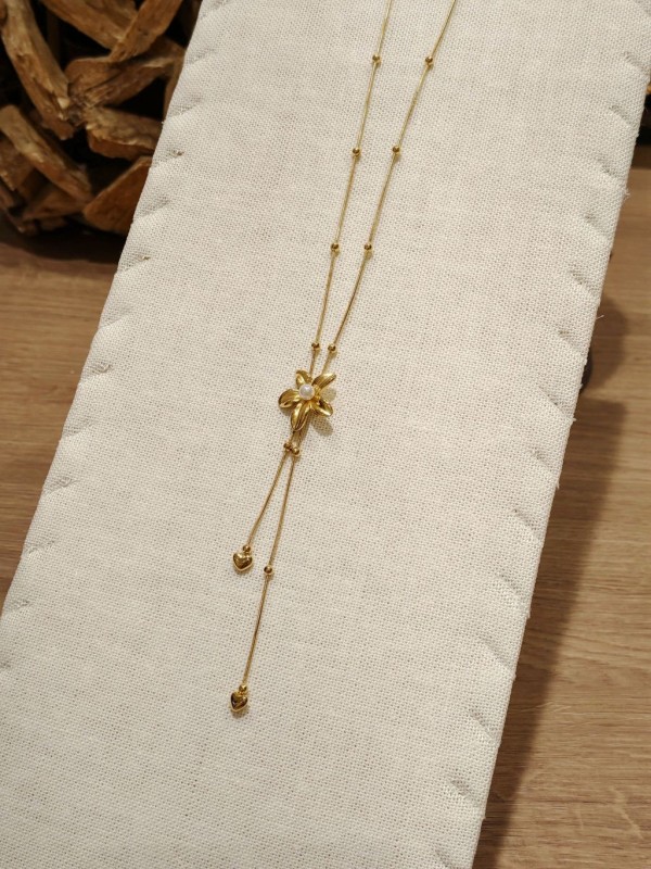 Collier acier inoxydable femme N081