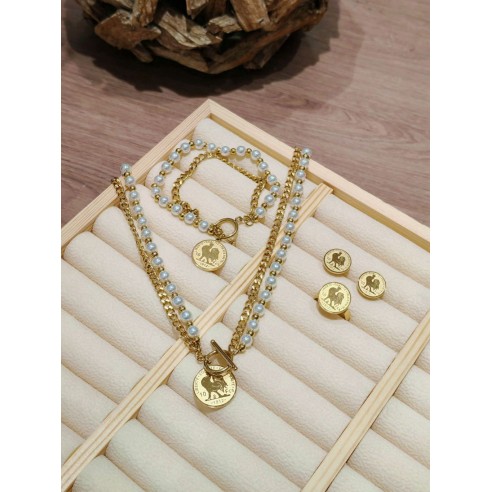 Parure en acier inoxydable P052