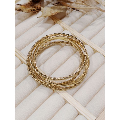 Lot de 7pcs bracelets en acier J097