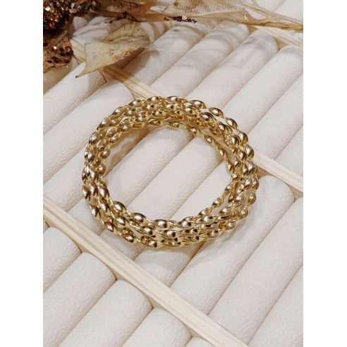 Lot de 7pcs bracelets en acier J098