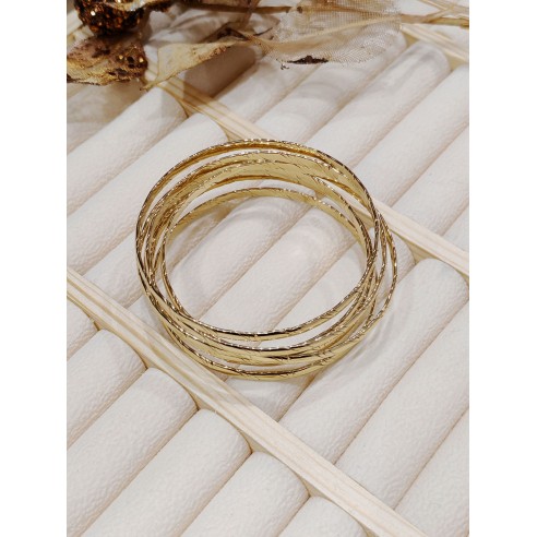 Lot de 7pcs bracelets en acier J099