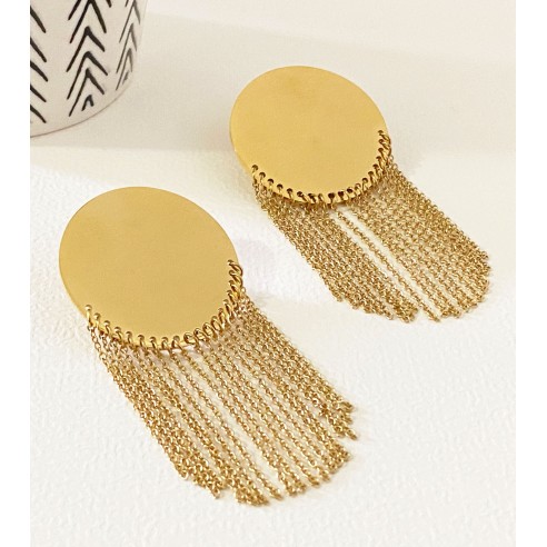 Boucles d'oreilles acier inoxydable E234