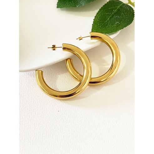 Boucles d'oreilles acier inoxydable E237
