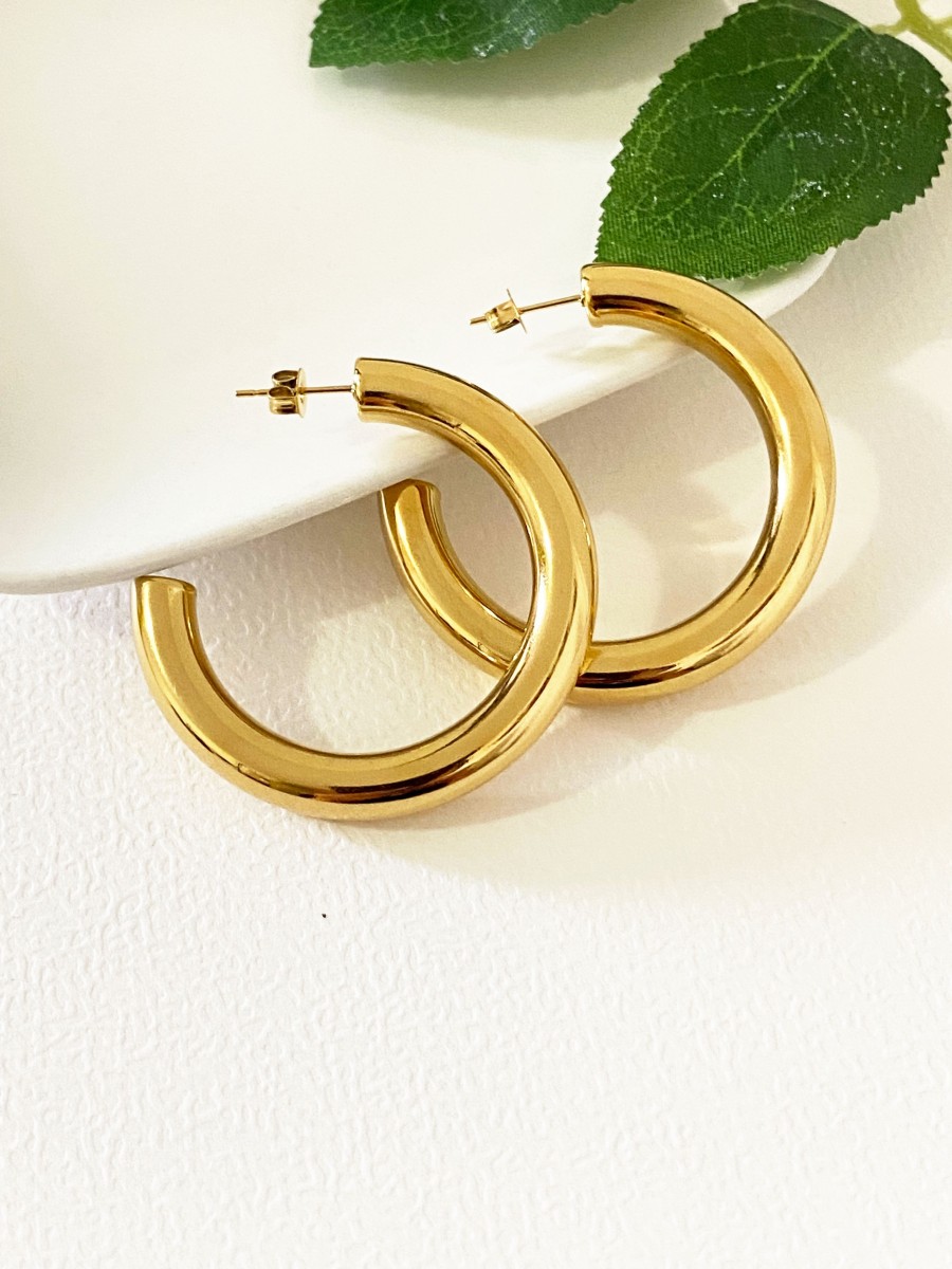 Boucles d'oreilles acier inoxydable E237