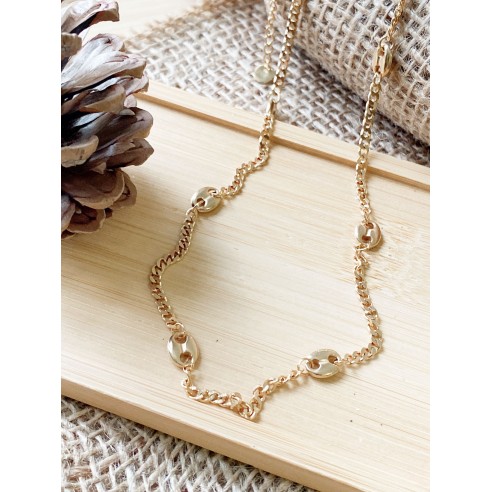 Collier acier inoxydable femme N077