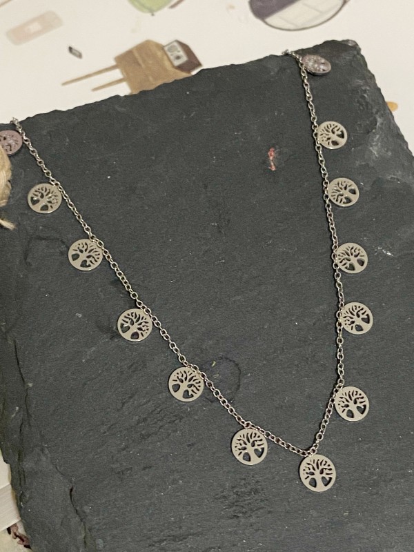 Collier acier inoxydable femme N089