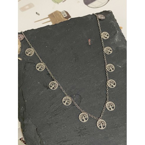 Collier acier inoxydable femme N089
