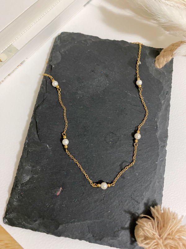 Collier acier inoxydable femme N091