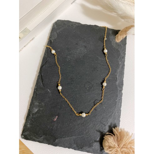Collier acier inoxydable femme N091