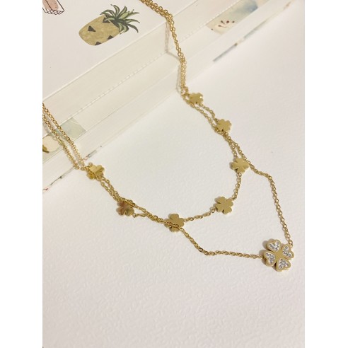 Collier acier inoxydable femme N092