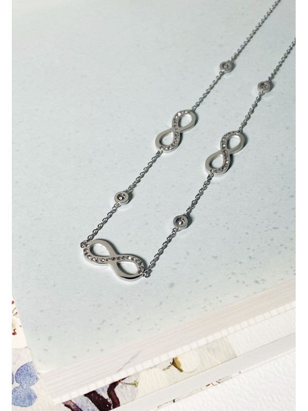 Collier acier inoxydable femme N097