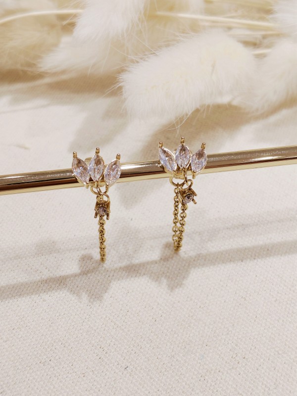 Boucles d'oreilles acier inoxydable E243