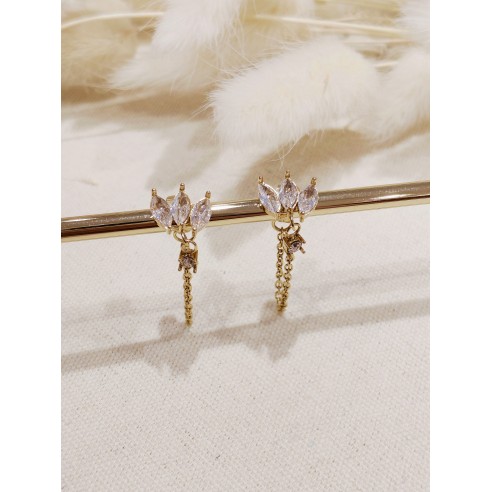 Boucles d'oreilles acier inoxydable E243