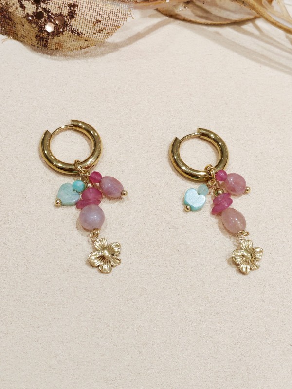 Boucles d'oreilles acier inoxydable E247