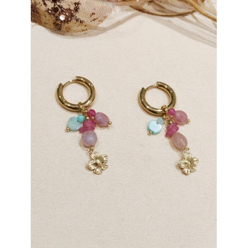 Boucles d'oreilles acier inoxydable E247