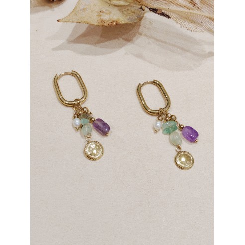 Boucles d'oreilles acier inoxydable E256