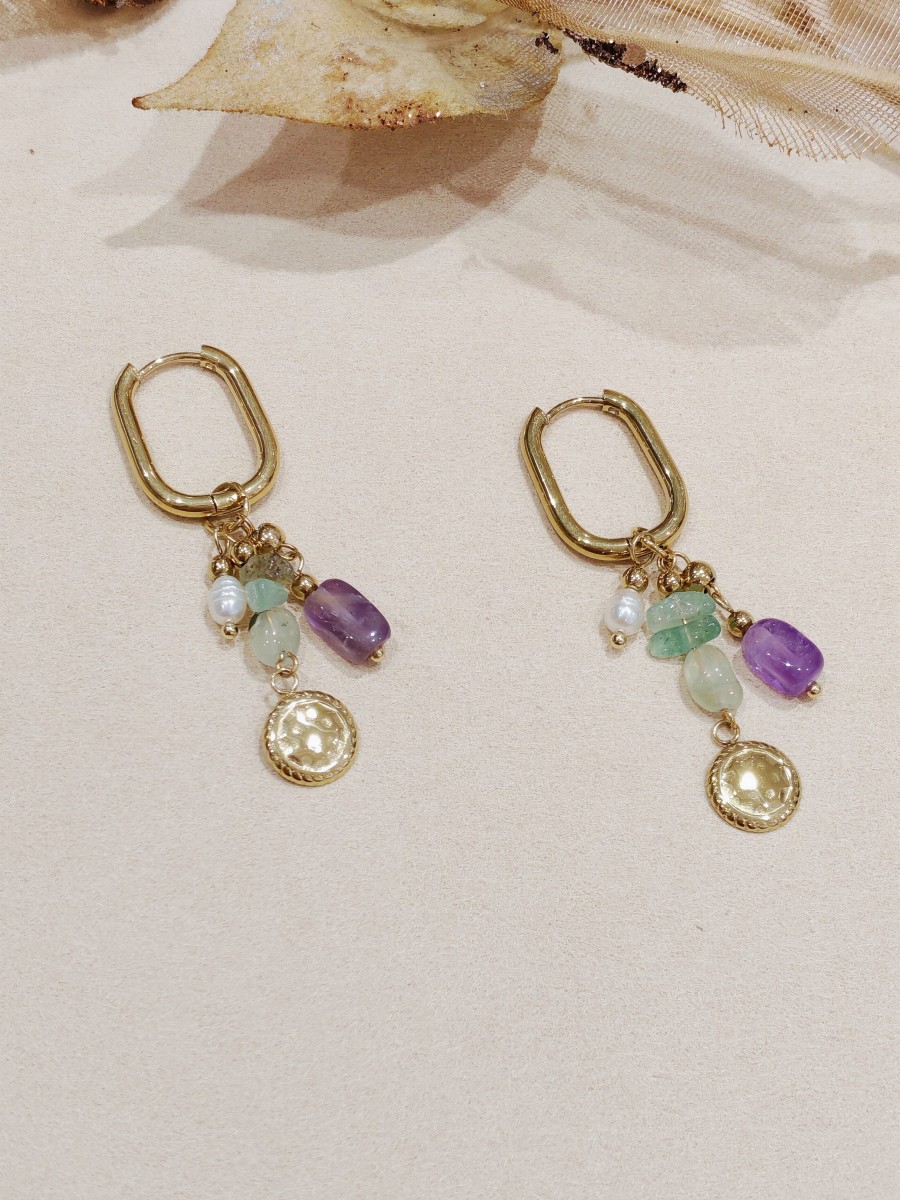 Boucles d'oreilles acier inoxydable E256