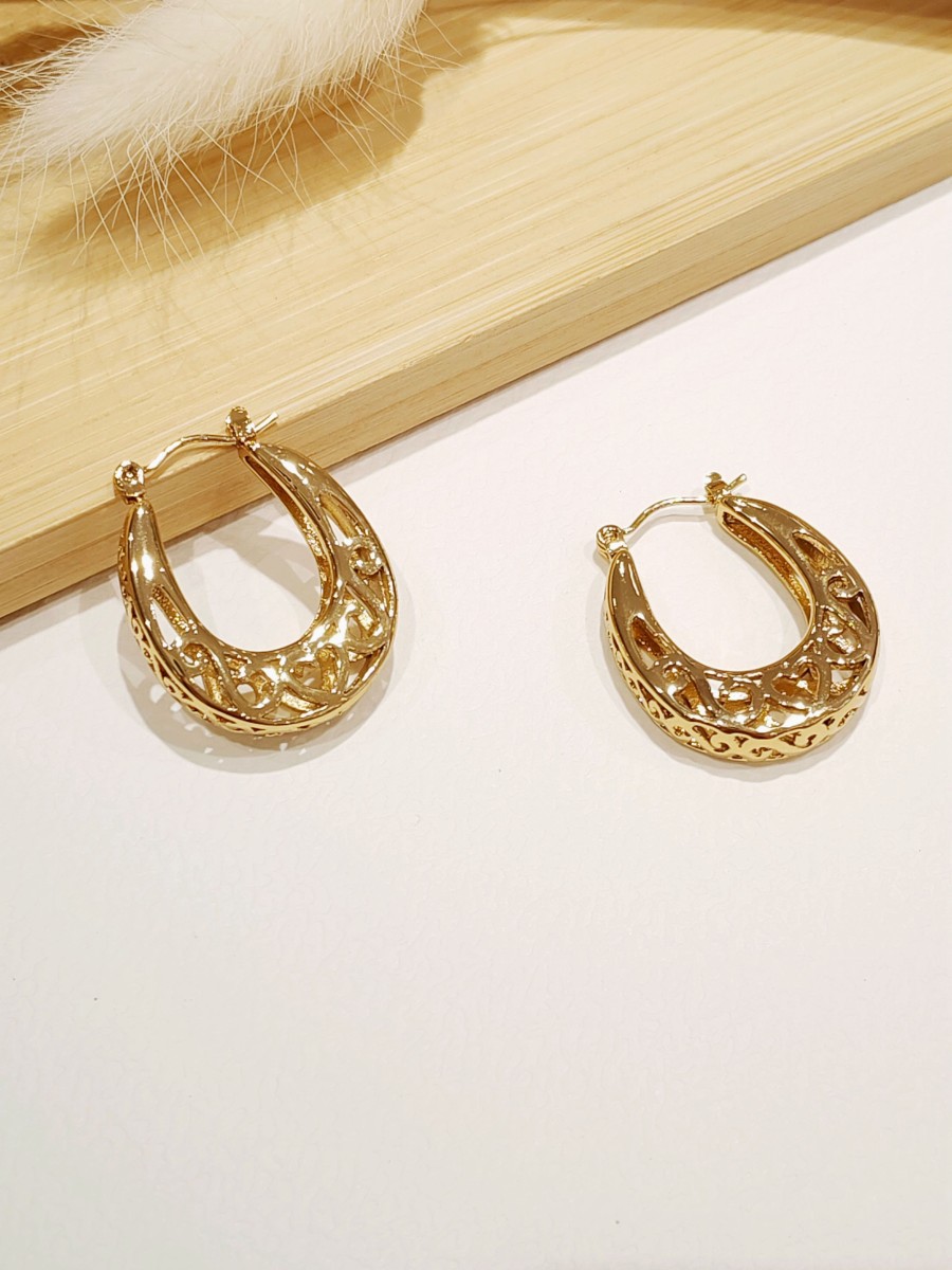 Boucles d'oreilles acier inoxydable E260