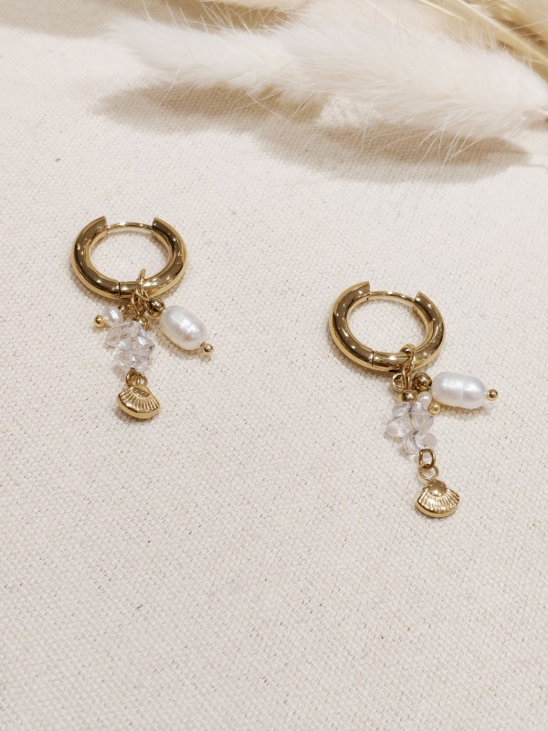 Boucles d'oreilles acier inoxydable E261