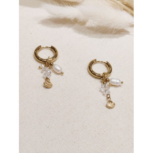 Boucles d'oreilles acier inoxydable E261
