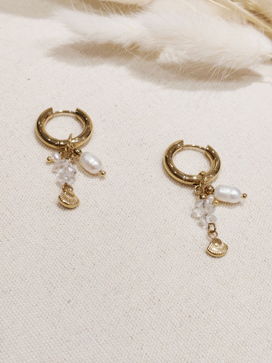 Boucles d'oreilles acier inoxydable E261