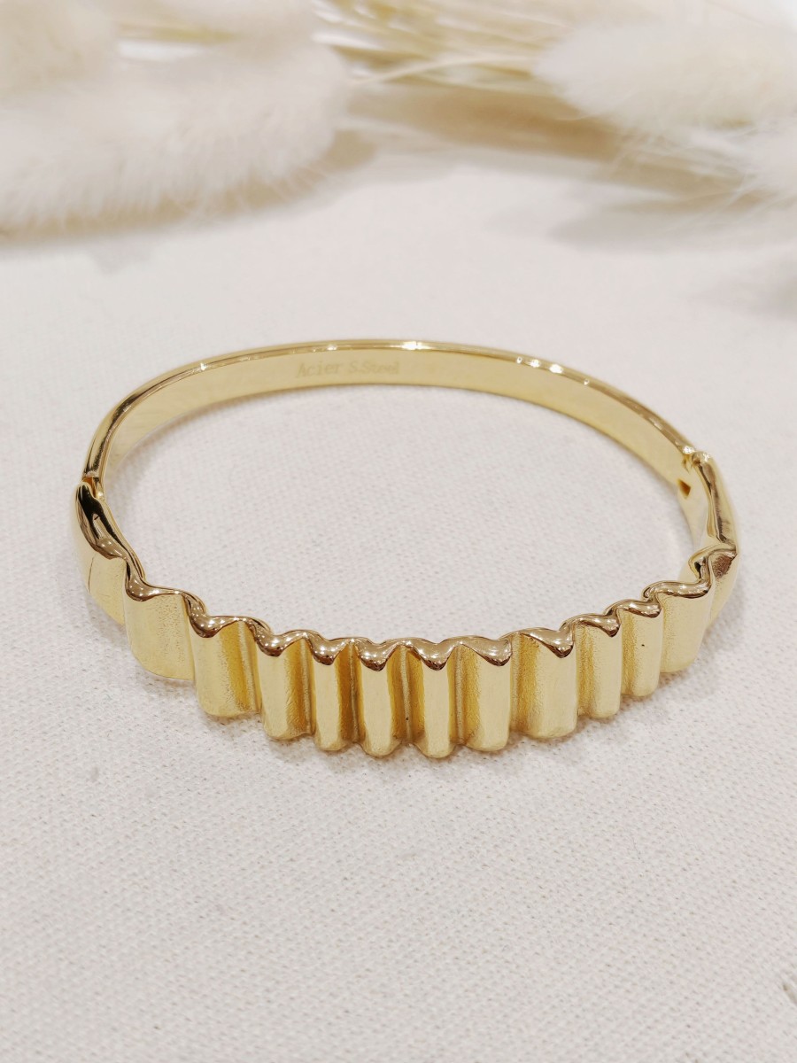 Bracelet jonc acier inoxydable J105