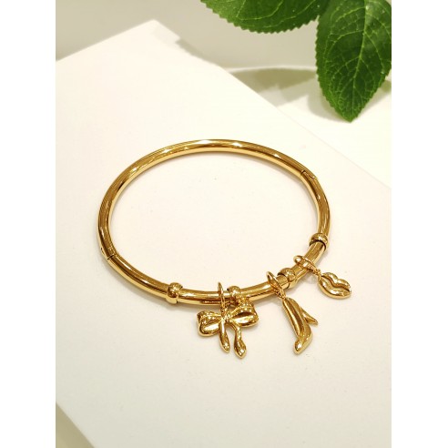 Bracelet jonc acier inoxydable J106