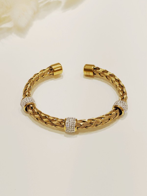 Bracelet jonc acier inoxydable J108
