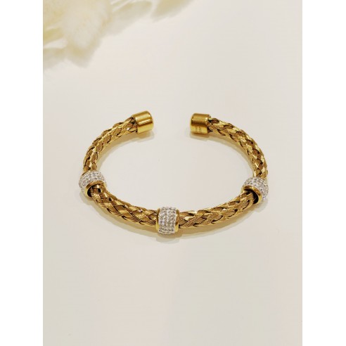 Bracelet jonc acier inoxydable J108