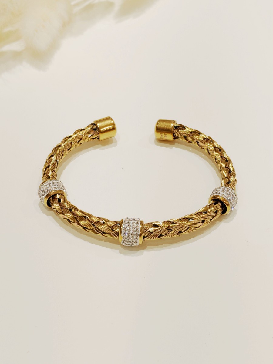 Bracelet jonc acier inoxydable J108