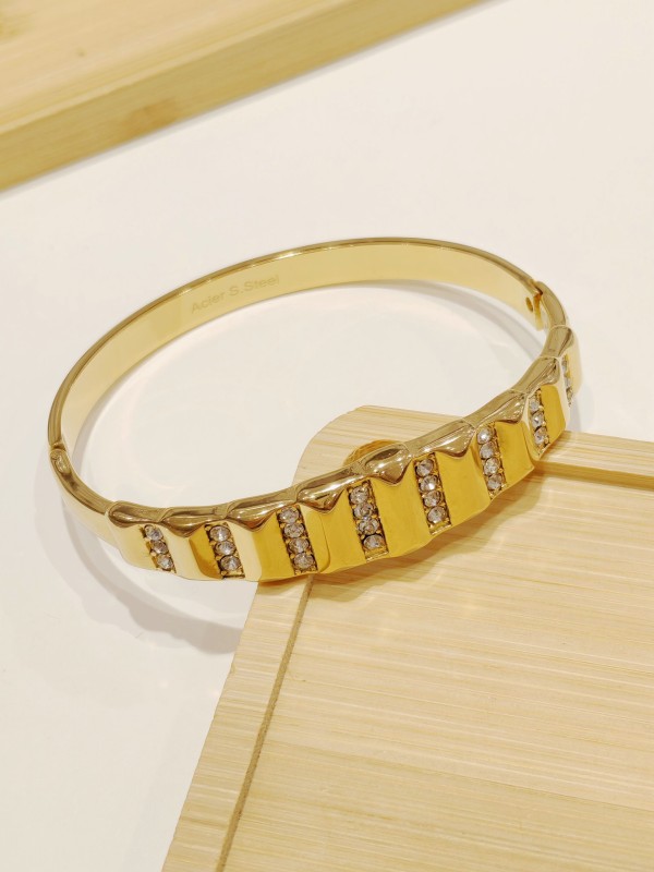 Bracelet jonc acier inoxydable J109