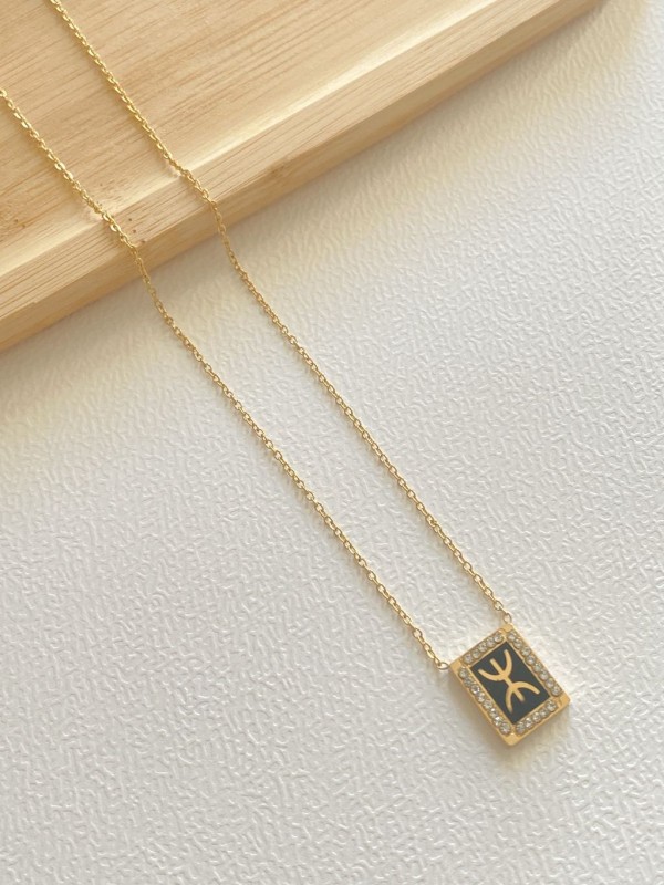 Collier acier inoxydable femme N103