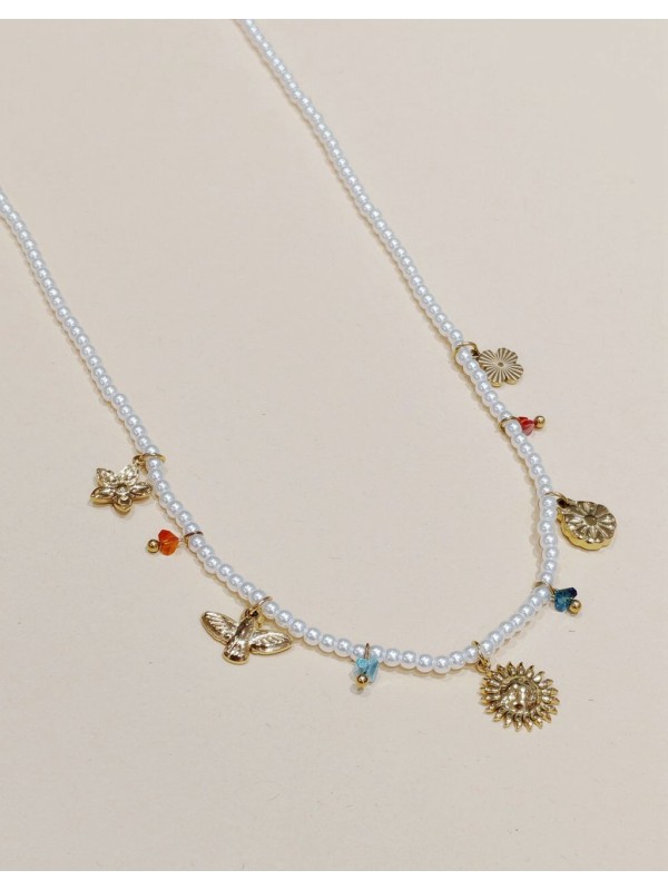 Collier acier inoxydable femme N136