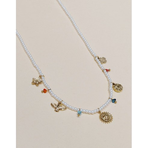 Collier acier inoxydable femme N136