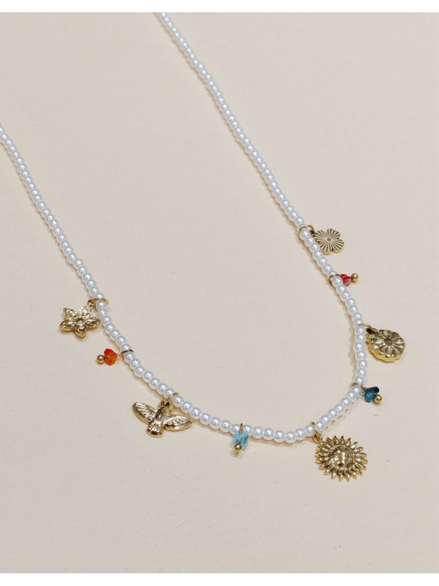 Collier acier inoxydable femme N136