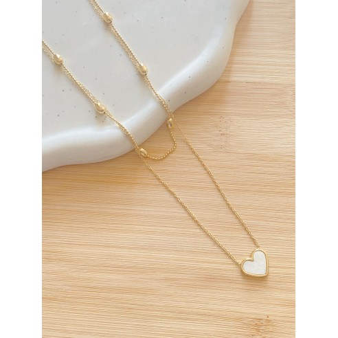 Collier acier inoxydable femme N138